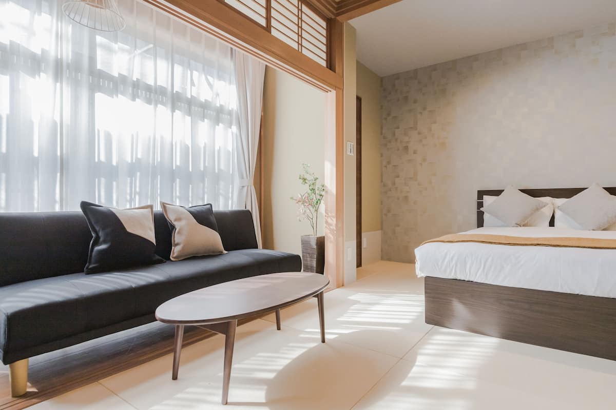Japanese Premium Room | Living area | Flat-screen TV