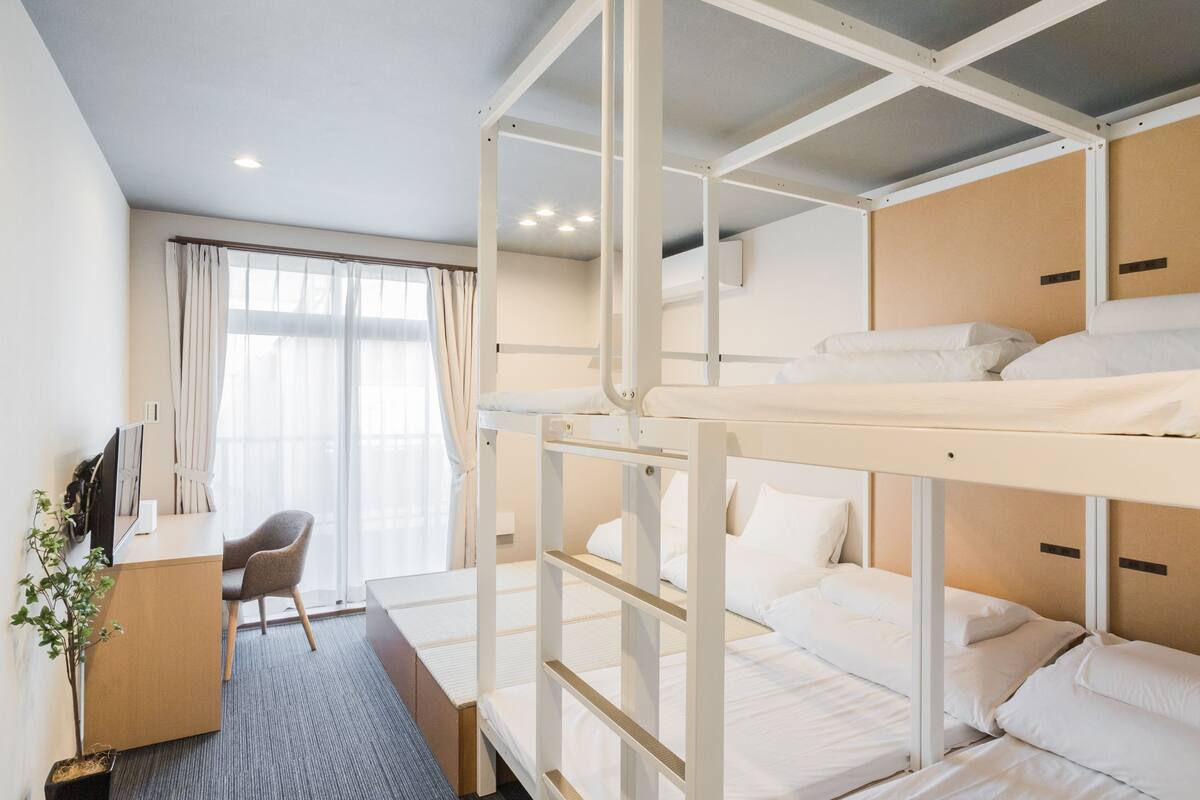 豪華客房, 多張床 (Bunkbed) | 免費 Wi-Fi、床單