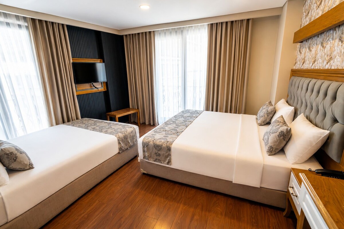Sábanas de algodón egipcio, ropa de cama de alta calidad y minibar 