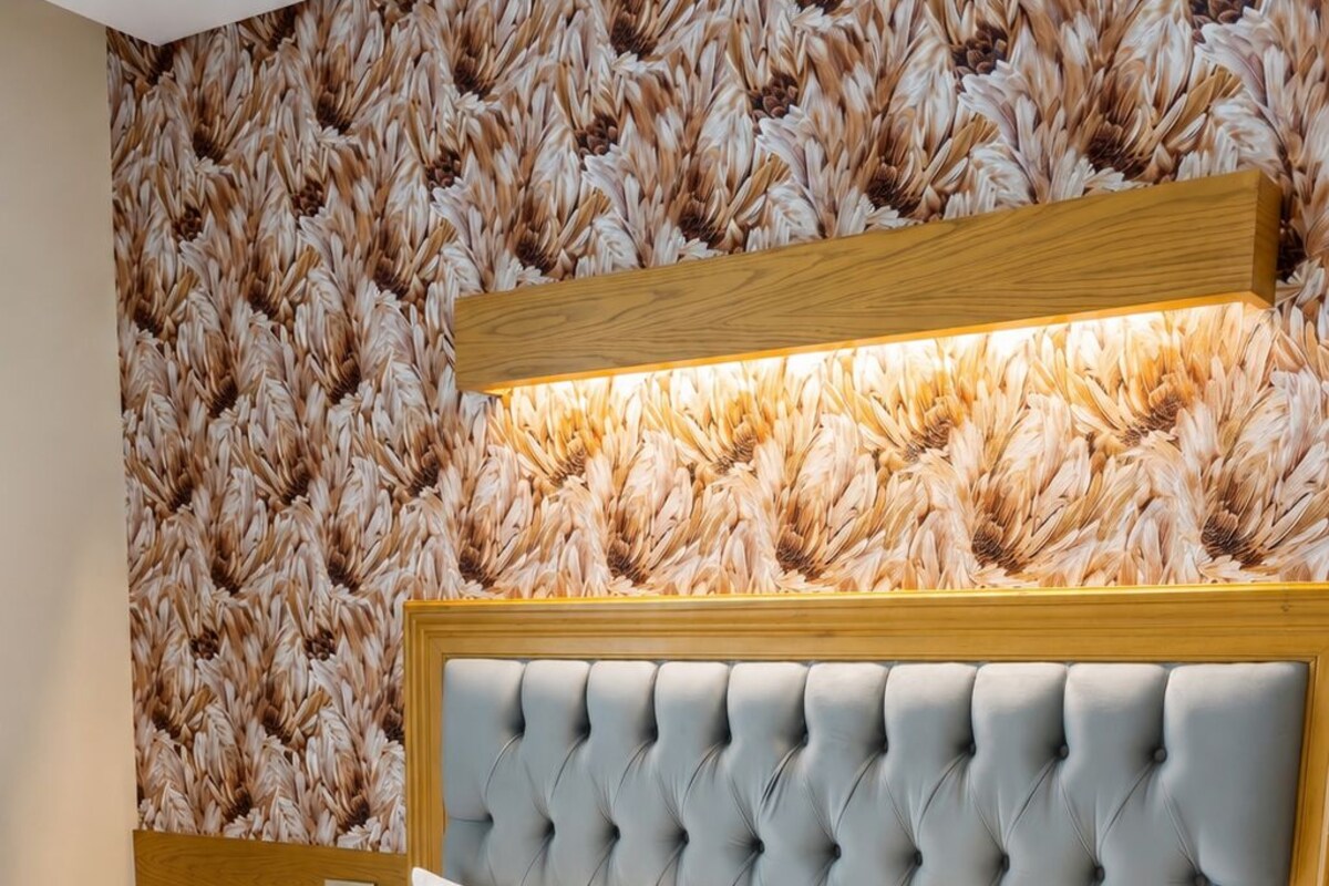 Sábanas de algodón egipcio, ropa de cama de alta calidad y minibar 
