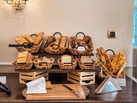 Daily buffet breakfast (EUR 18 per person)