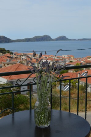 Panoramic Apartment, 1 Queen Bed with Sofa bed, Terrace, Sea View | Terrace/patio