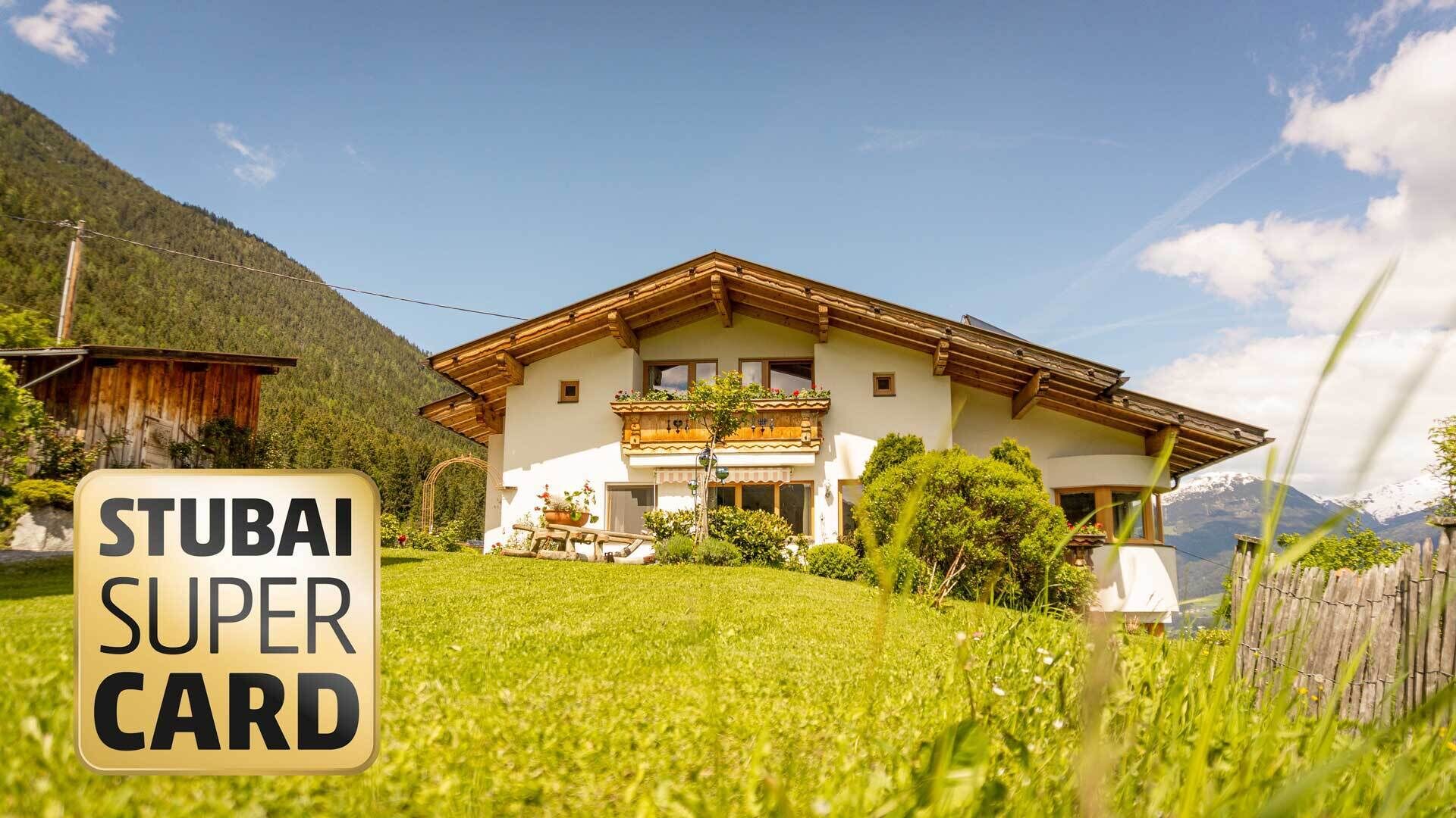 Farm holidays with a fantastic location in summer incl. Stubai Super Card