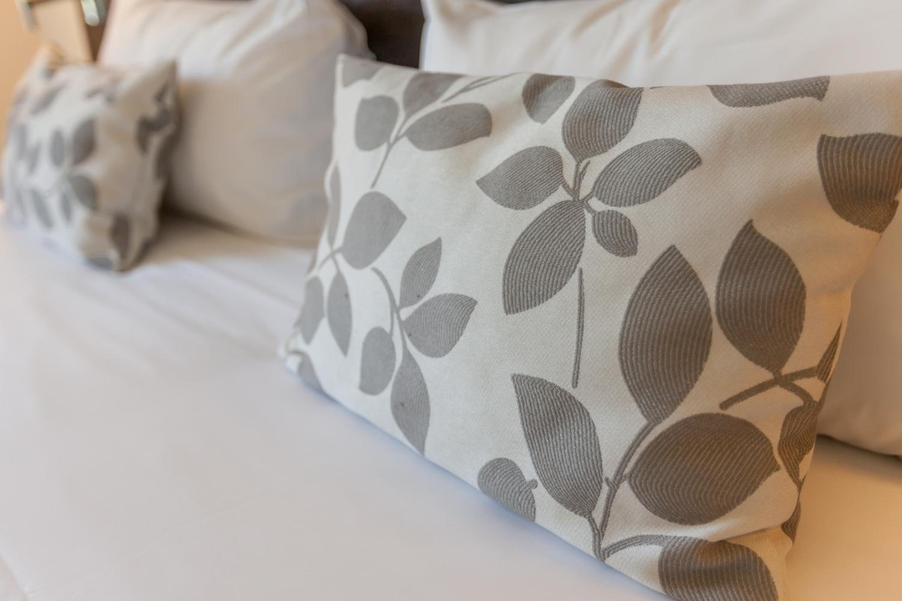 1 bedroom, premium bedding, laptop workspace, blackout curtains