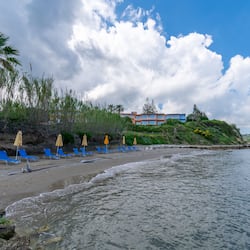 Private beach