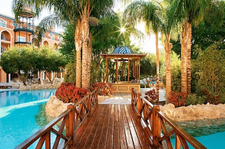 3 outdoor pools, pool umbrellas, sun loungers. The Grand Resort Hurghada