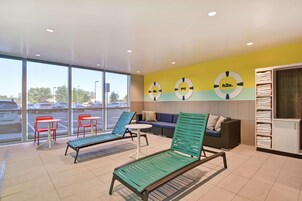 Indoor pool, open 7:00 AM to 10:00 PM, sun loungers