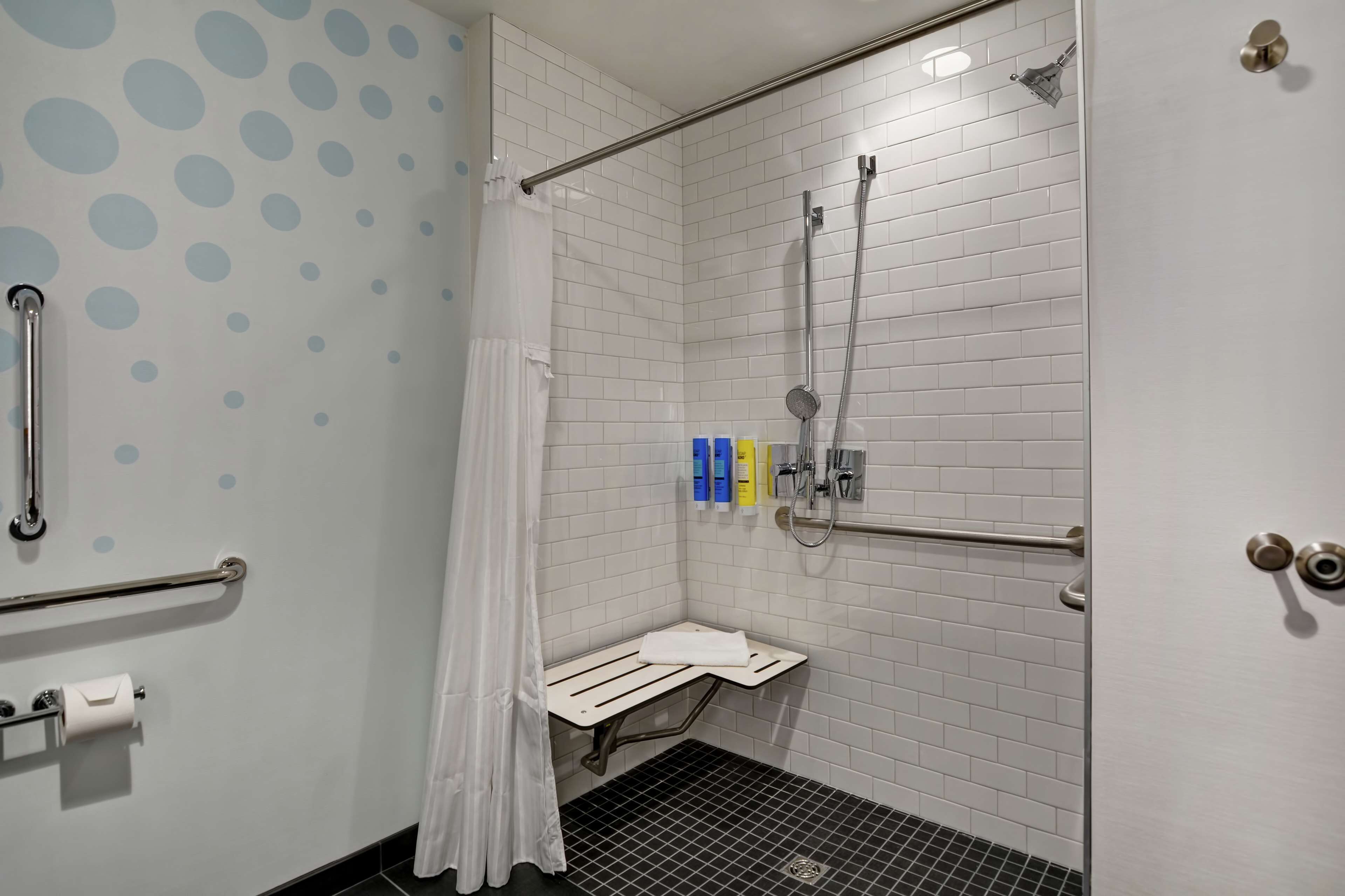 room, 1 king bed, accessible (hearing) | bathroom shower