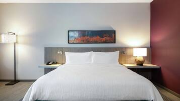 In-room safe, desk, laptop workspace, blackout drapes