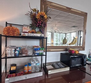 Free daily on-the-go breakfast 