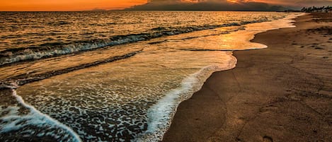 Plage, navette gratuite vers la plage, cabines gratuites