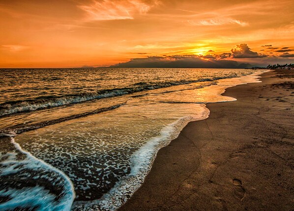 En la playa, traslado desde/hacia la playa gratis, camas de playa gratis