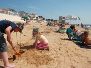 Sun-loungers, beach towels