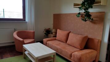 Älytelevisio, takka, stereot, työhuone