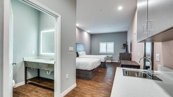 Standard Room, 2 Queen Beds | Desk, laptop workspace, iron/ironing board, free WiFi