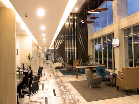 Vistas desde el alojamiento. Dafam Lotus Jember Hotel