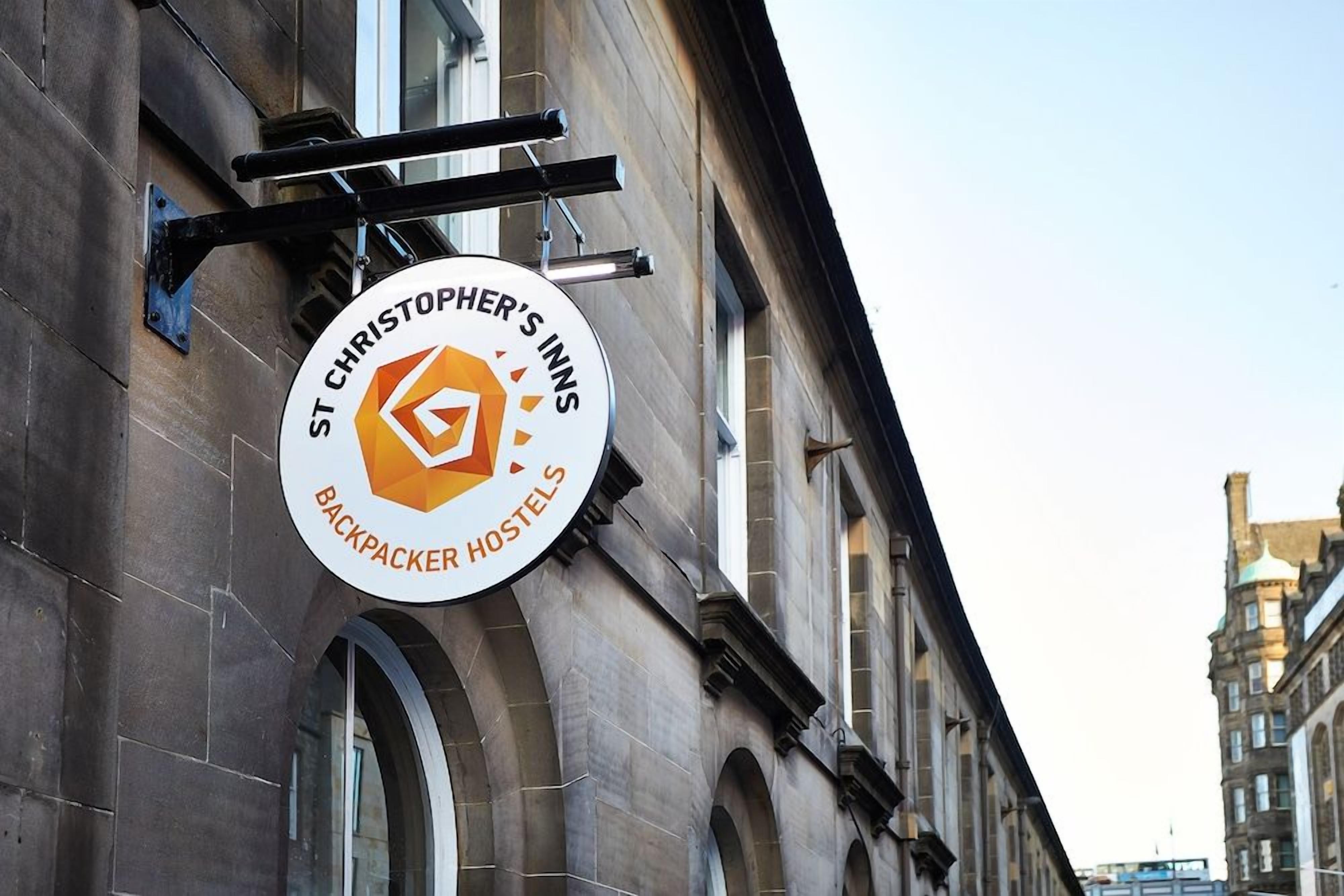 A sign for St Christopher's Inns Backpacker Hostels.