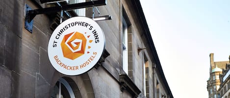 A sign for St Christopher's Inns Backpacker Hostels.