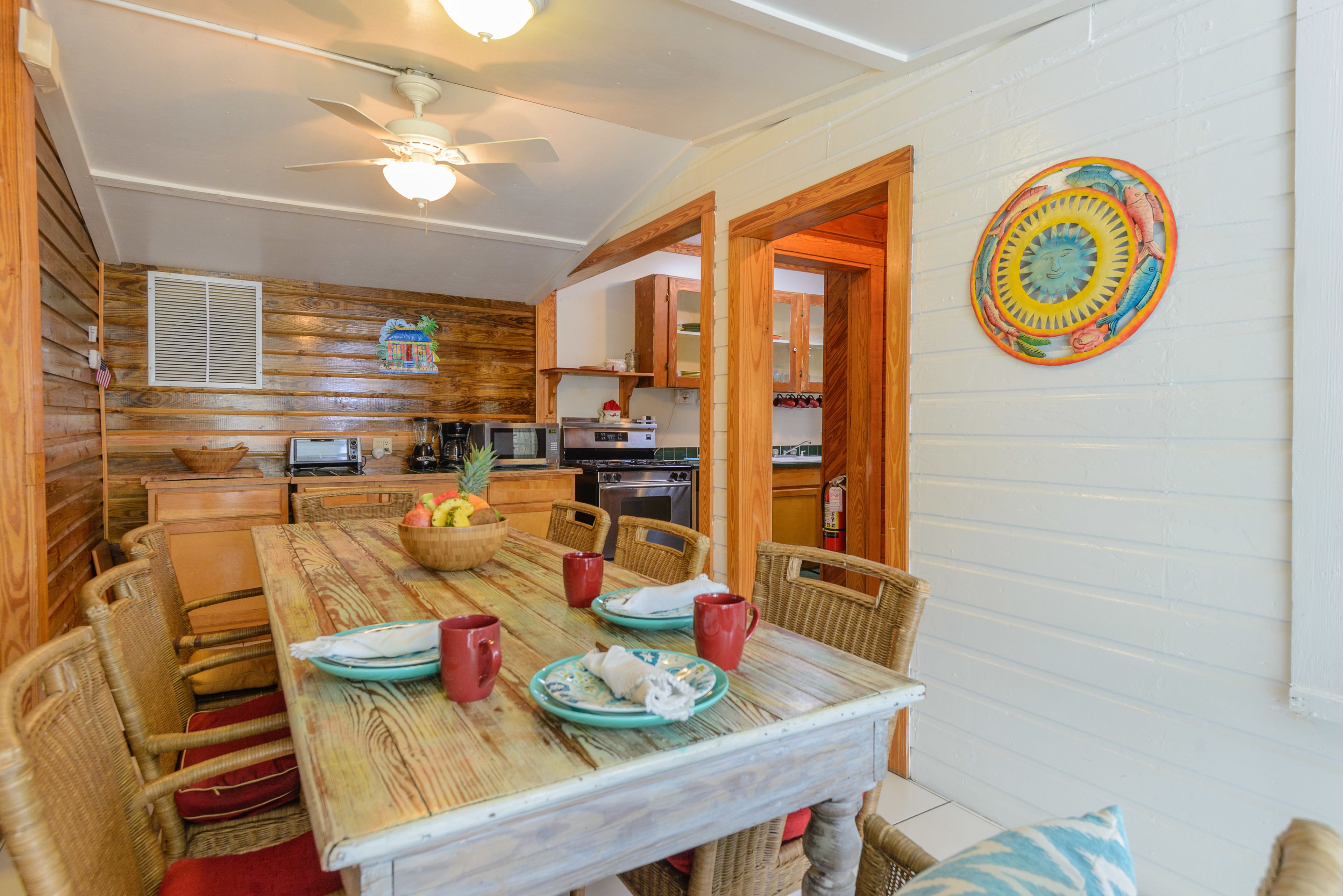 two bedroom poolside villa | in-room dining