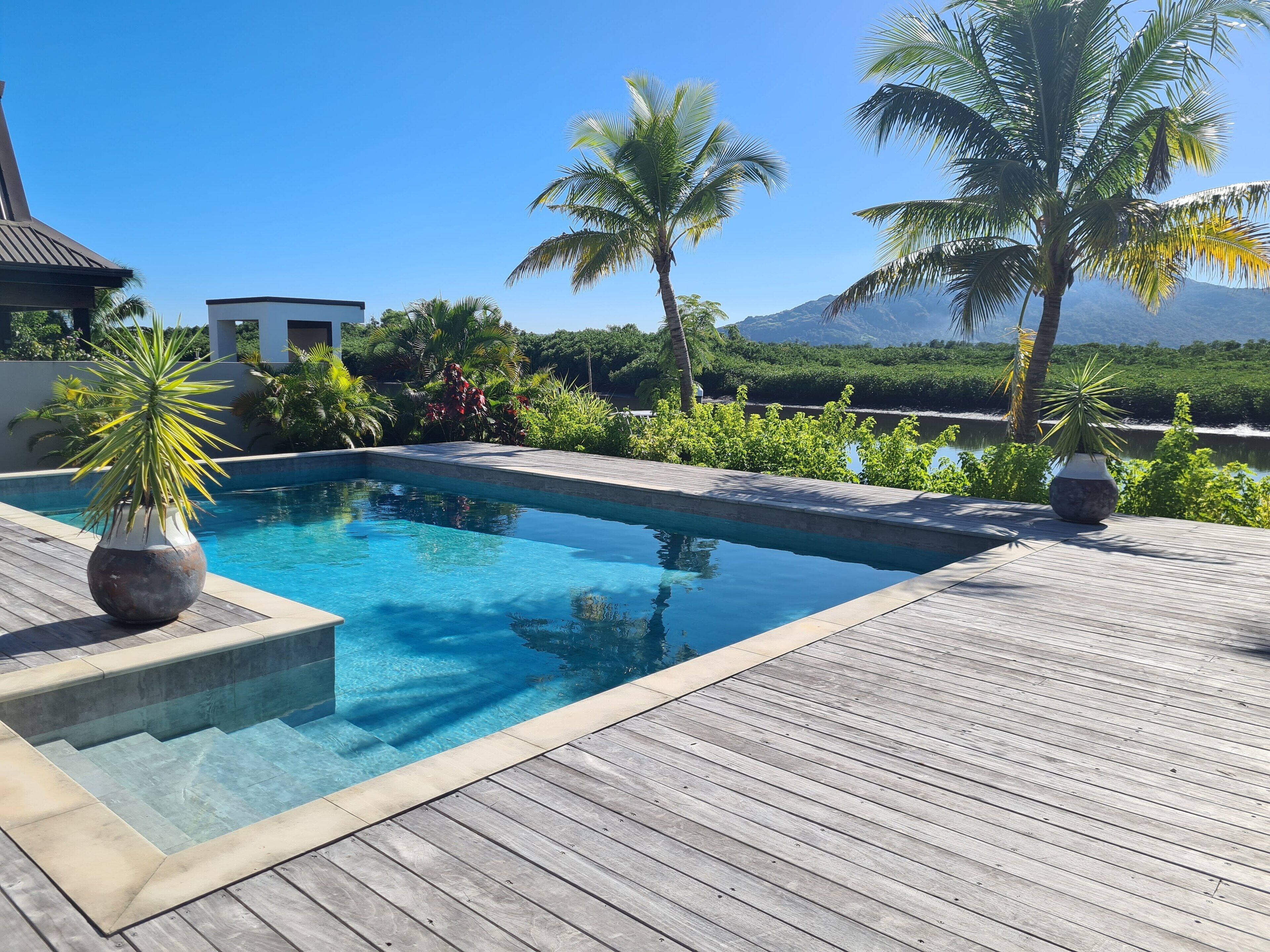 Blick von der Unterkunft