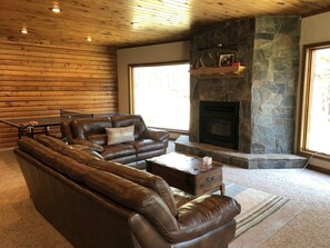 TV, fireplace, table tennis