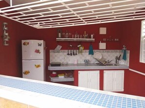 Grand réfrigérateur, plaque de cuisson, cuiseur de riz, plancha