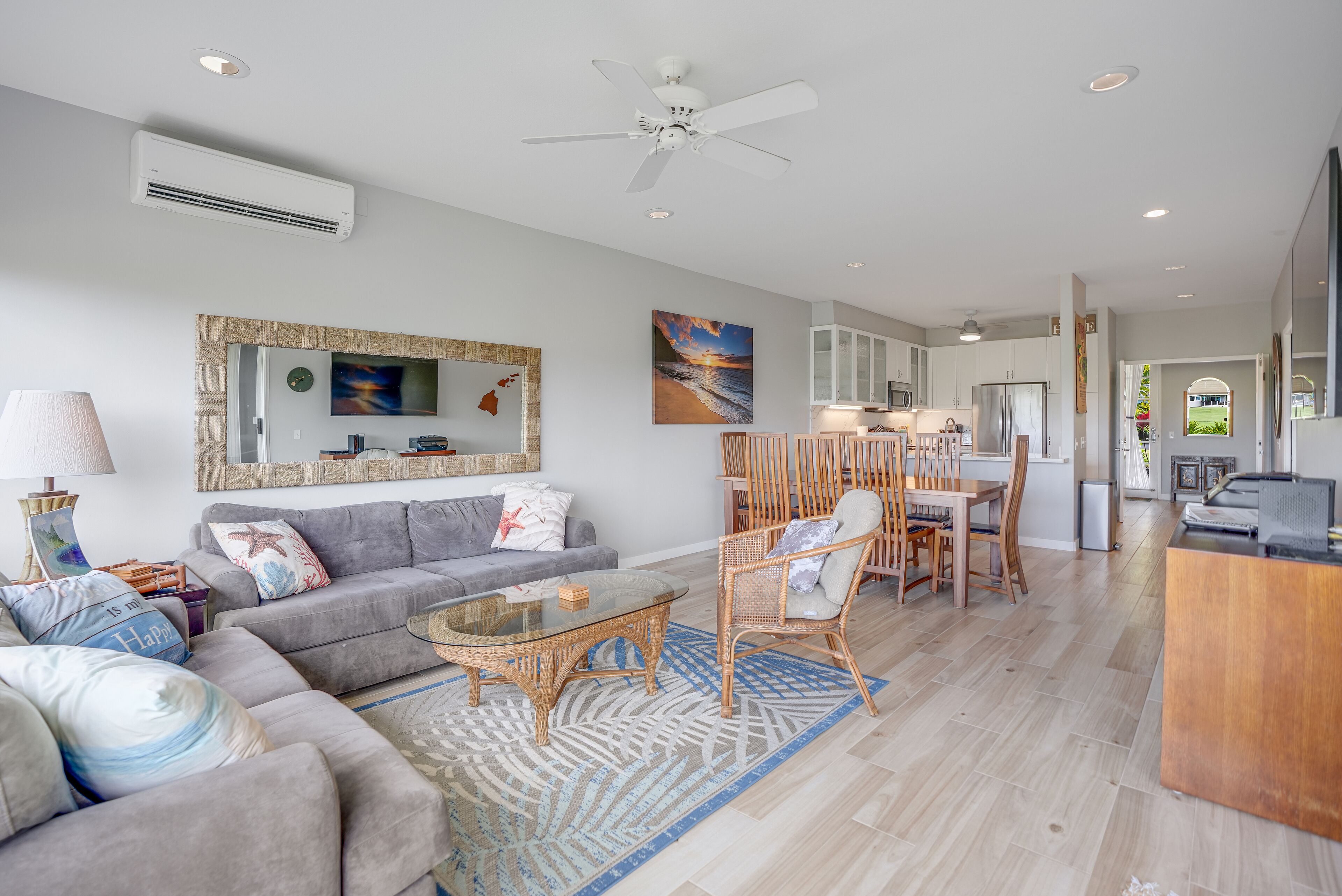 Smart TV, DVD player, books