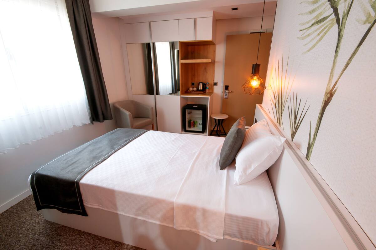 1 slaapkamer, luxe beddengoed, een minibar, verduisterende gordijnen