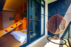 Quadruple Room, Multiple Beds, Terrace, Garden View | Desk, free WiFi