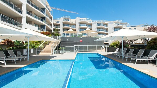 A heated pool
