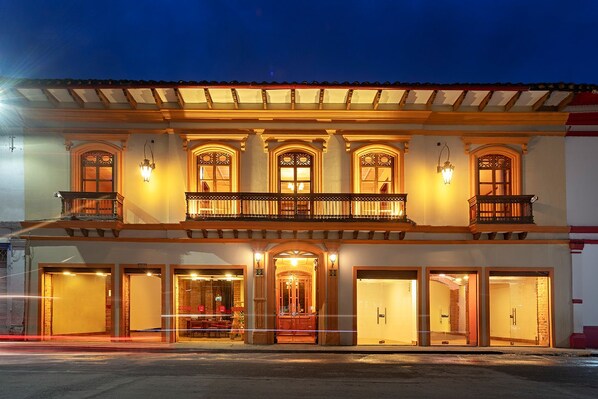 Front of property – evening/night