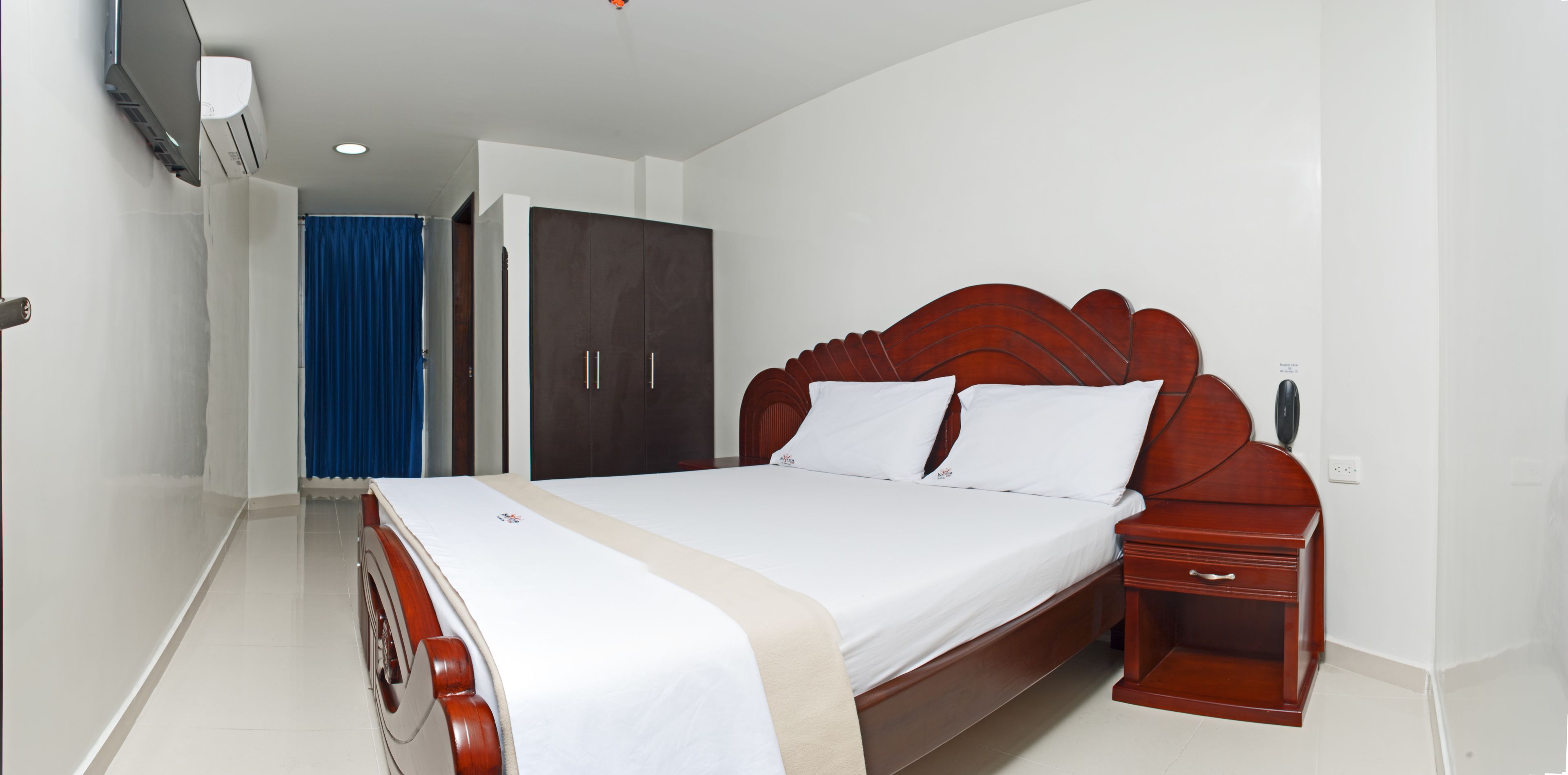 blackout curtains, iron/ironing board, free wifi, bed sheets