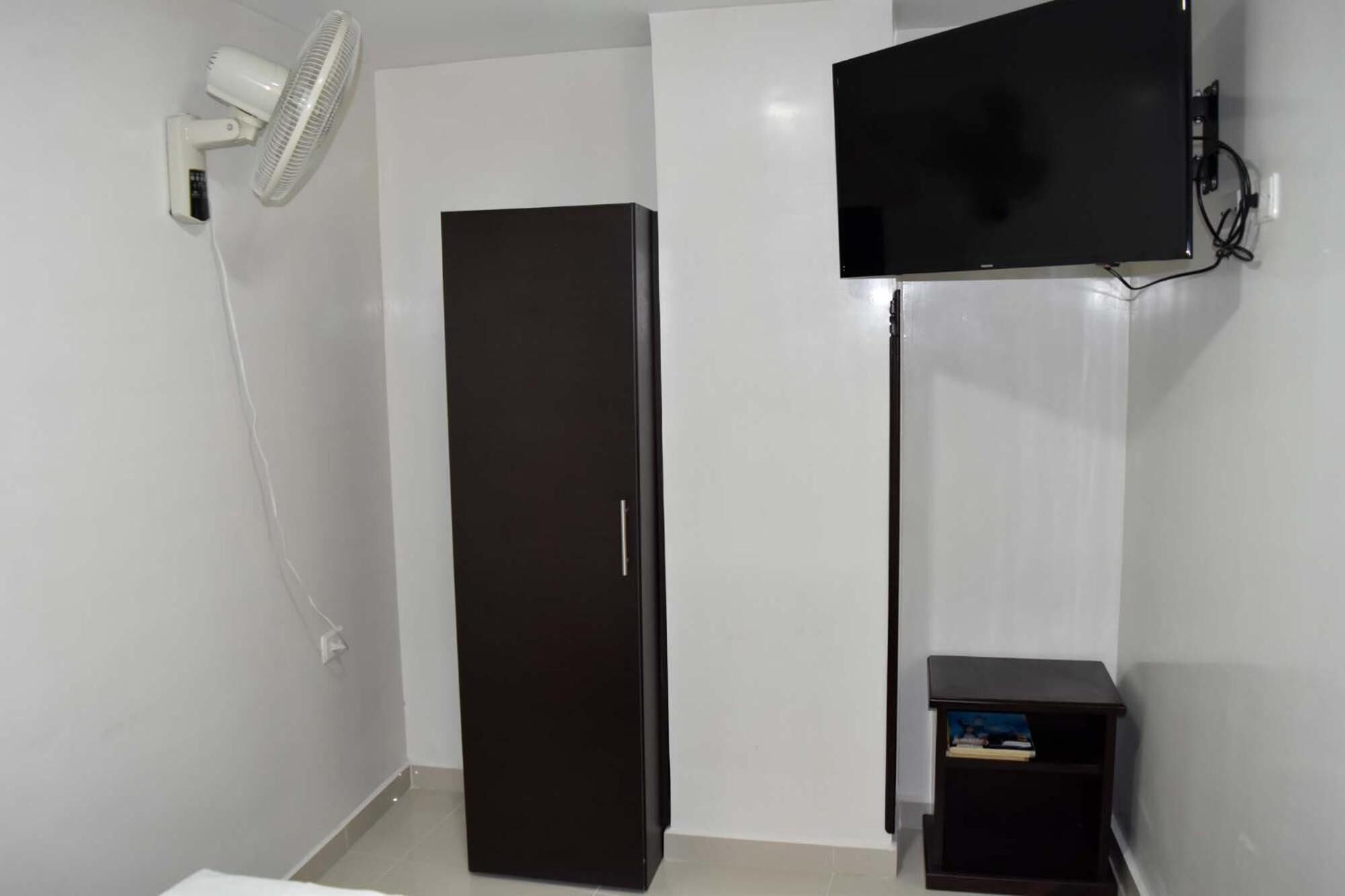 blackout curtains, iron/ironing board, free wifi, bed sheets