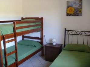 2 bedrooms, in-room safe, iron/ironing board, travel crib