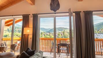 Chalet, Bergblick (Der Elch) | Wohnbereich | Flachbildfernseher, Fußbodenheizung