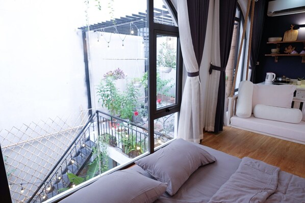 Quarto luxo, 1 cama King | Vista do quarto