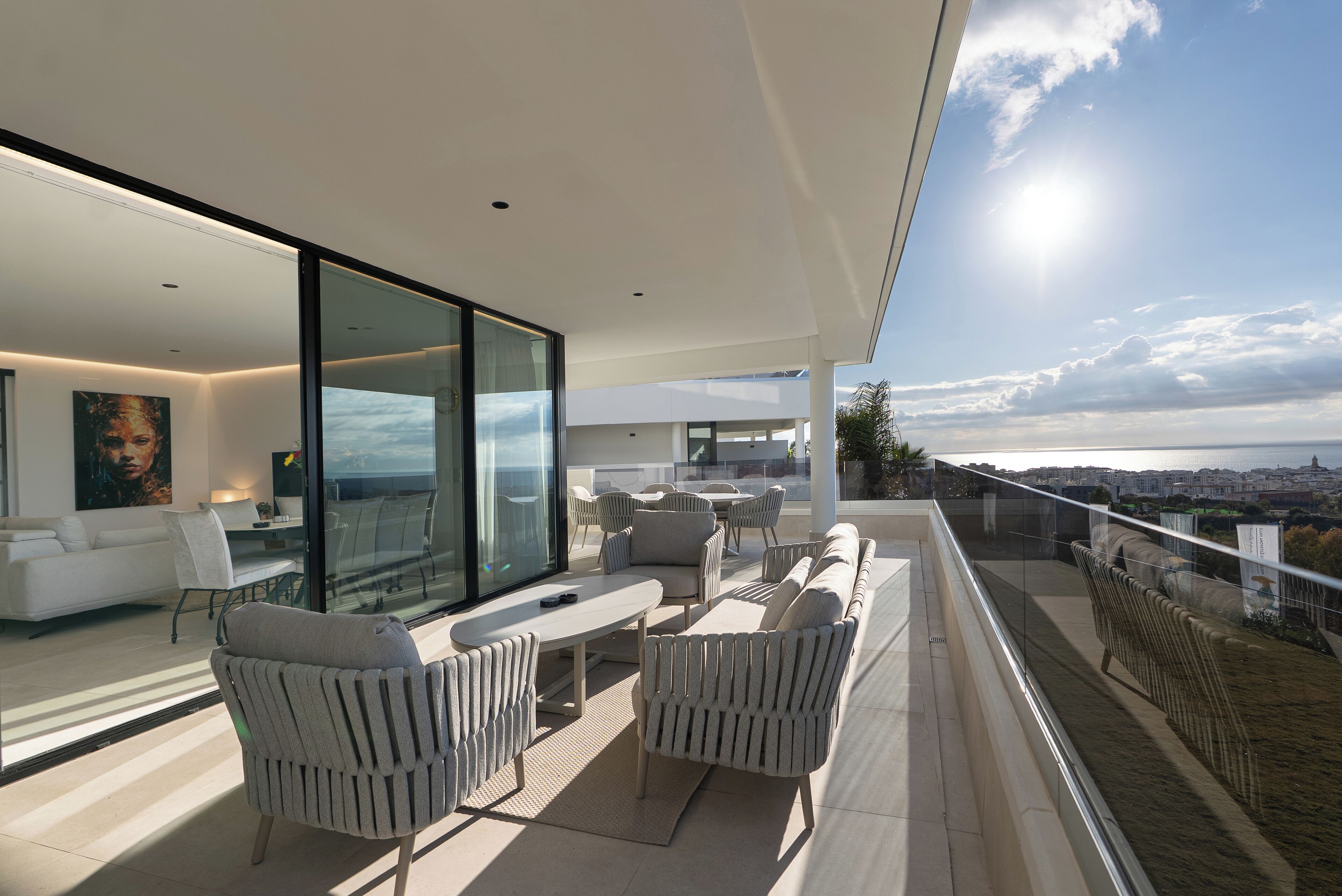 Apartamento superior | Terraço/pátio