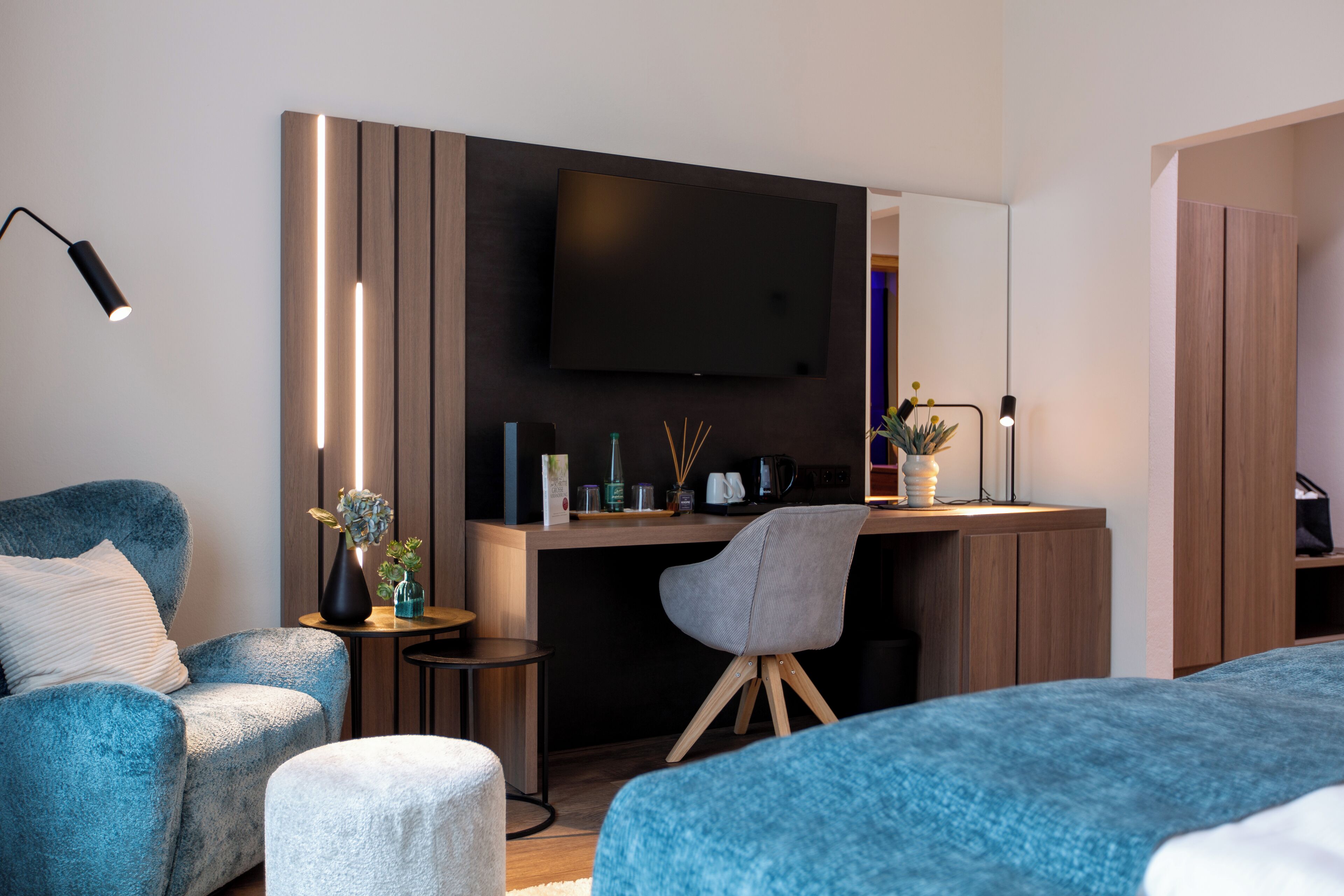 superior double room | 1 bedroom, in-room safe, desk, blackout curtains