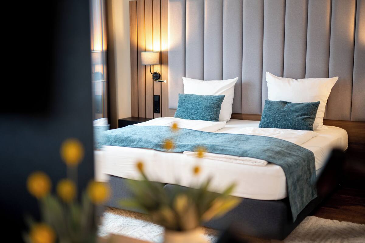 superior double room | 1 bedroom, in-room safe, desk, blackout curtains