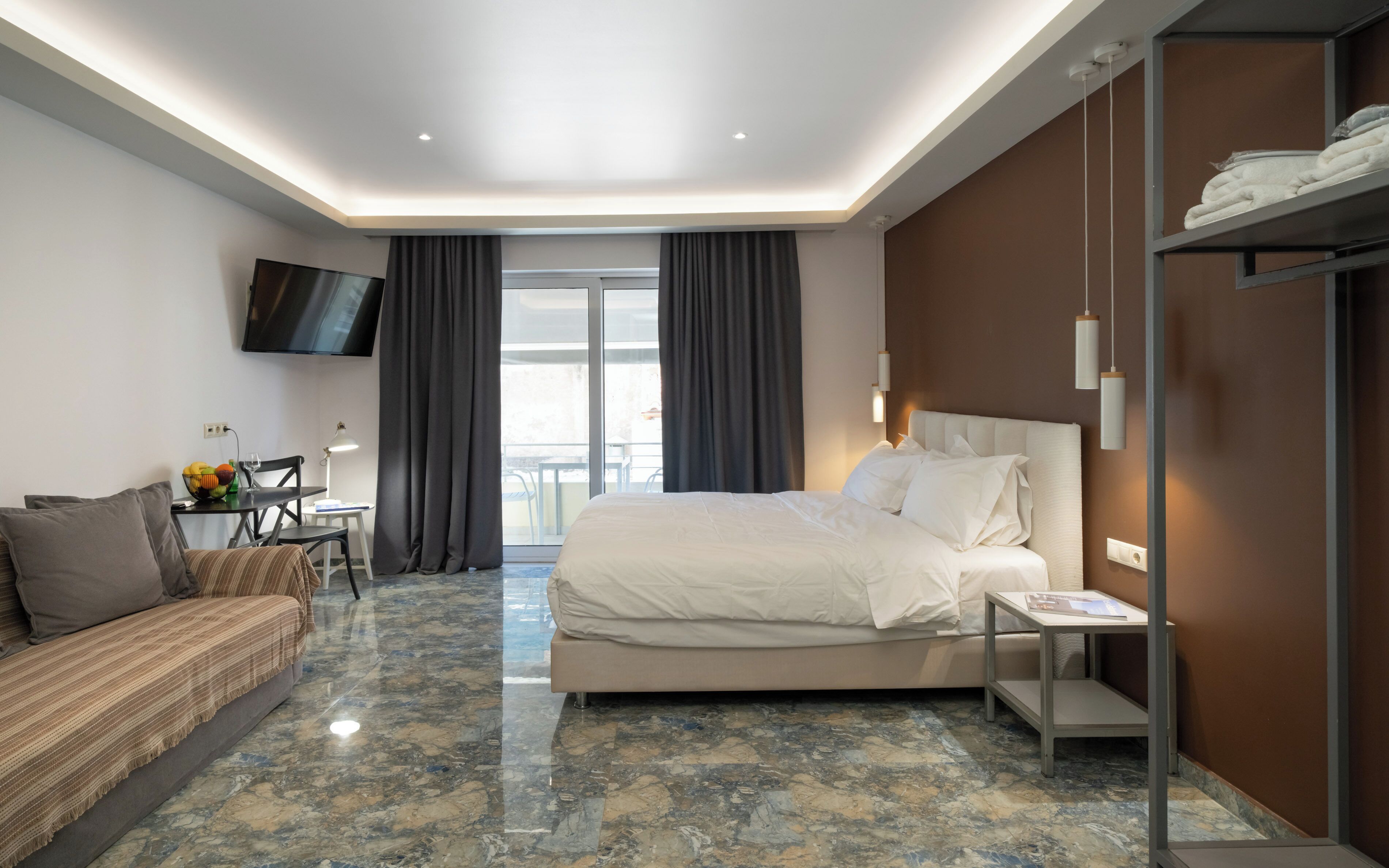 Standard Apartment, 1 Queen Bed with Sofa bed, City View | In-room safe, individually decorated, individually furnished