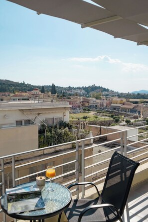 Penthouse, 1 Queen Bed, Hill View | Terrace/patio - 24K Athena Suites (Athens)