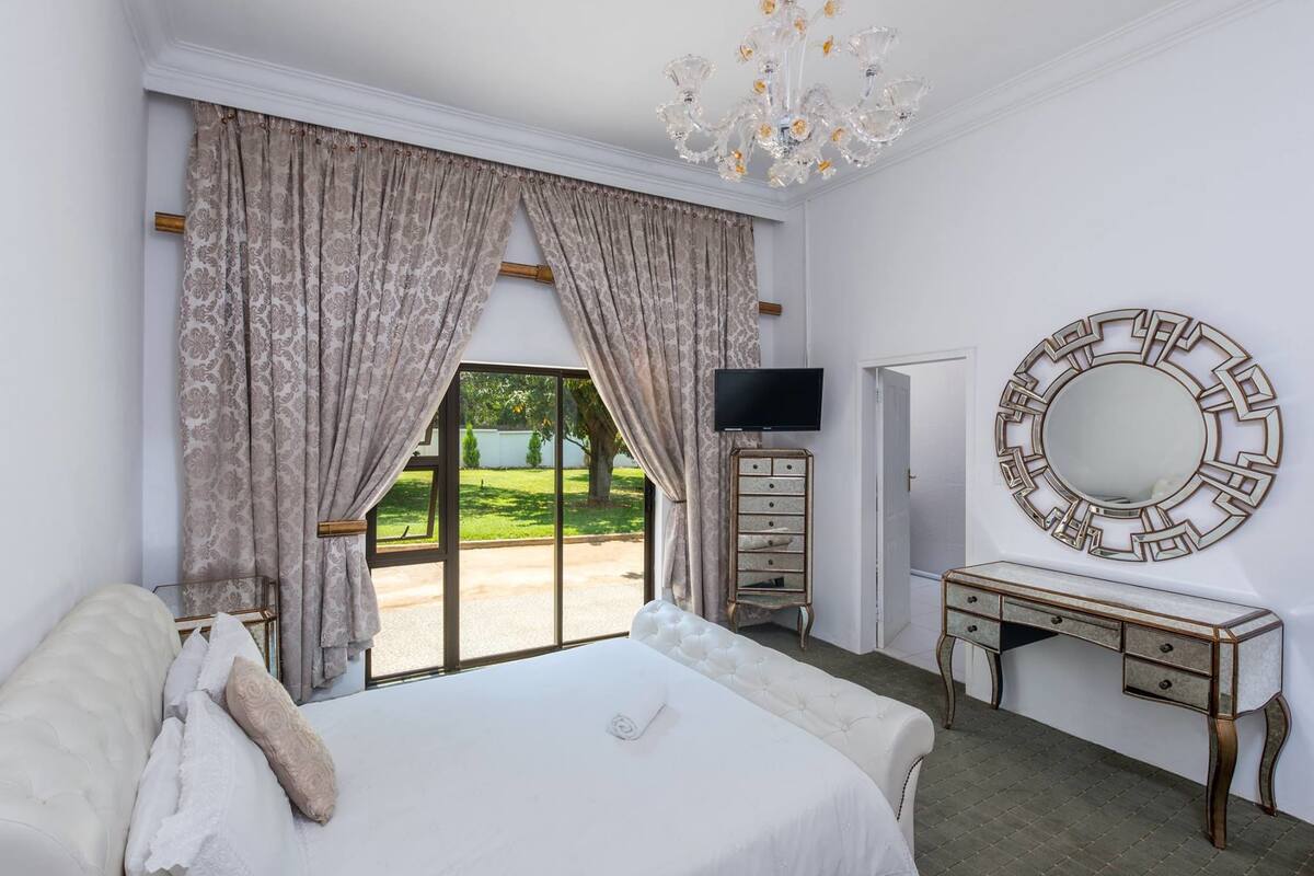 Blackout curtains, iron/ironing board, free WiFi, bed sheets