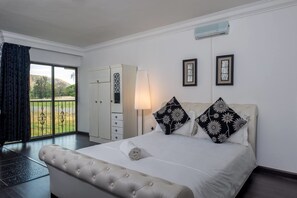 Blackout curtains, iron/ironing board, free WiFi, bed sheets
