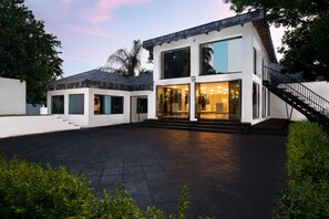 Front of property – evening/night