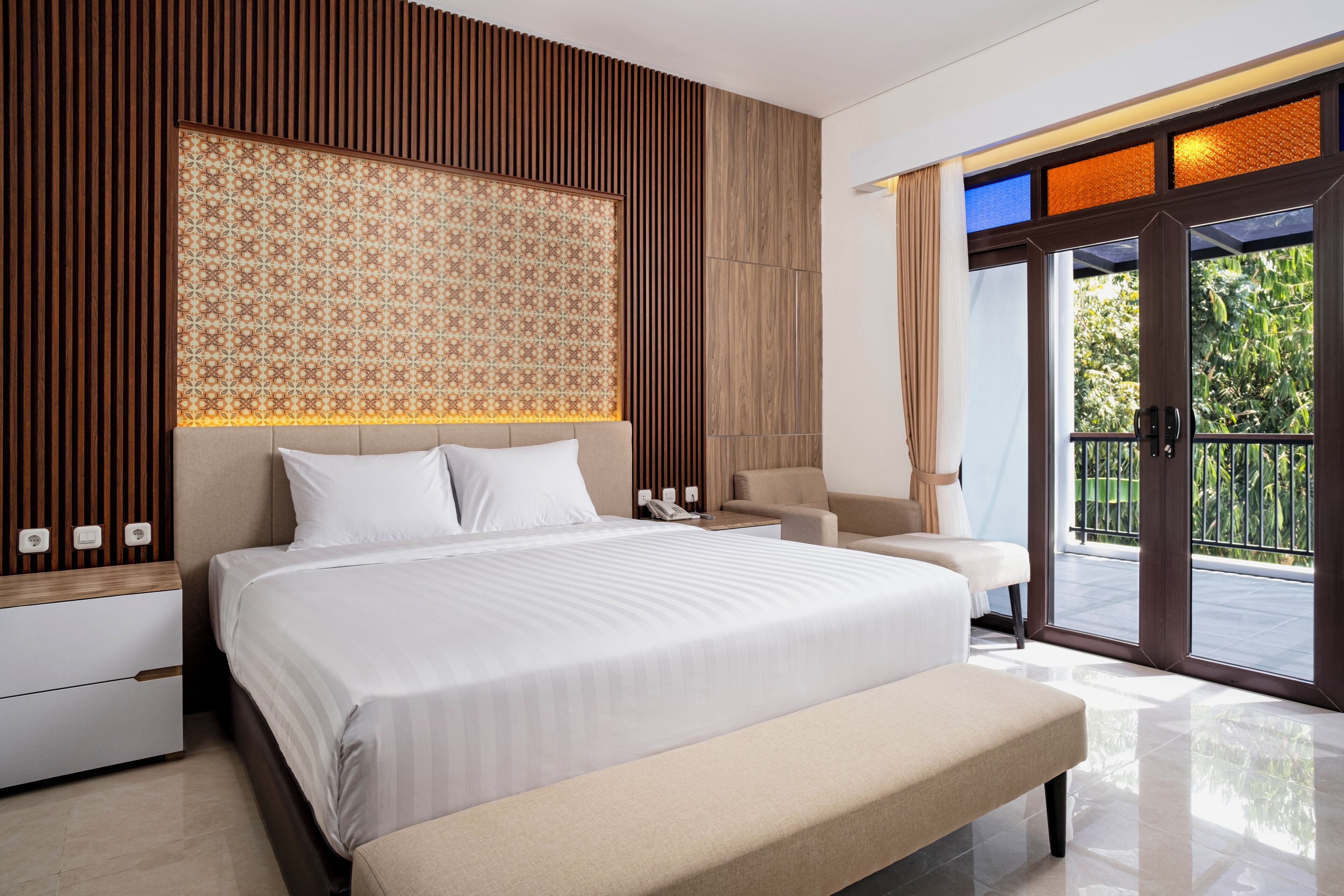 行政客房, 1 张大床, 花园景观, 庭院 | 加厚床垫、遮光窗帘、隔音、WiFi