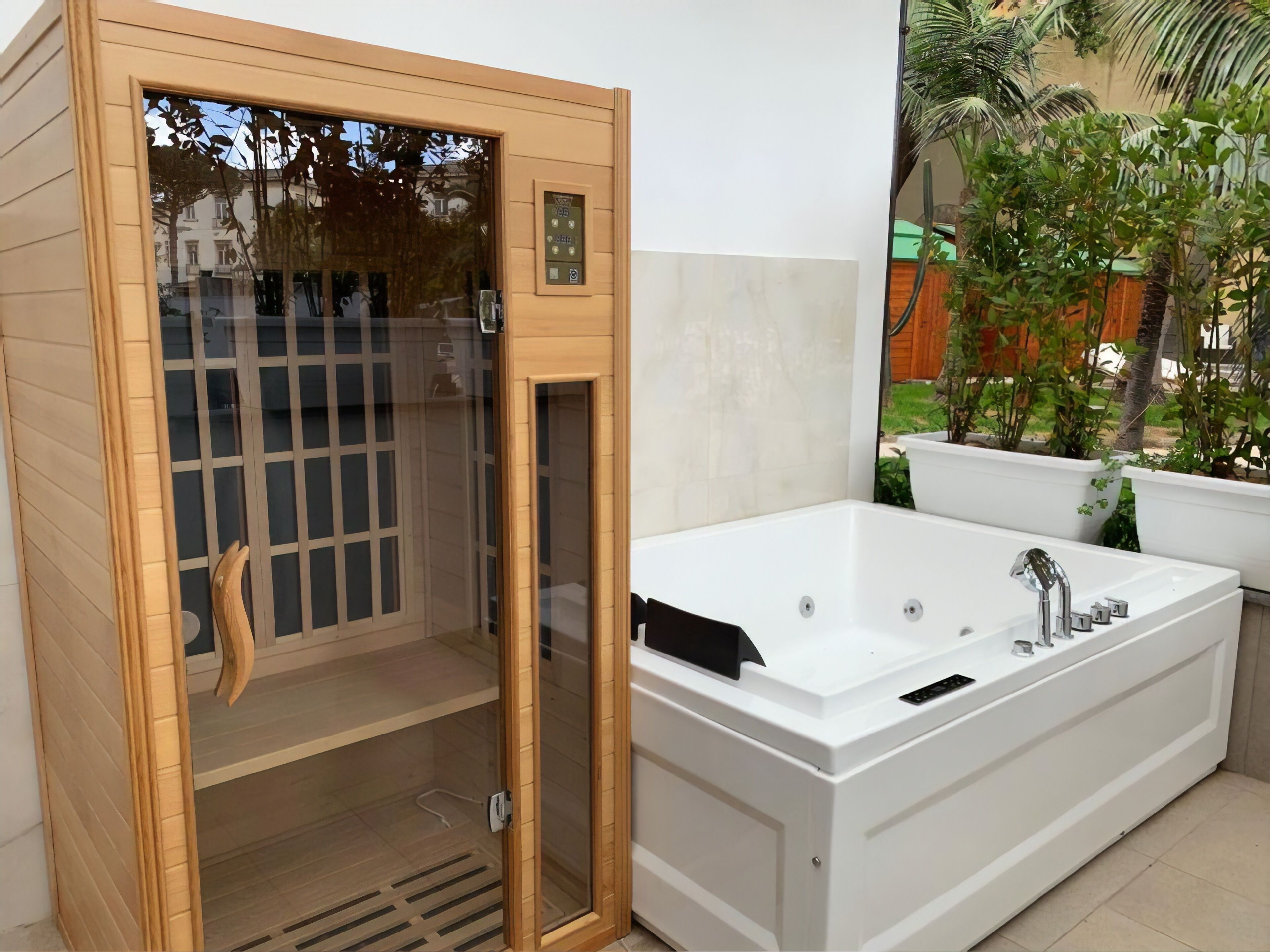 Exclusive-Suite, 1 Queen-Bett, Gartenblick | Terrasse/Patio