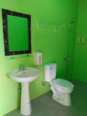 Standard Double Room | Bathroom | Shower, free toiletries, hair dryer, slippers