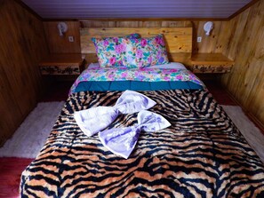 Economy-Ferienhütte, 1 Schlafzimmer, Blick auf den Innenhof