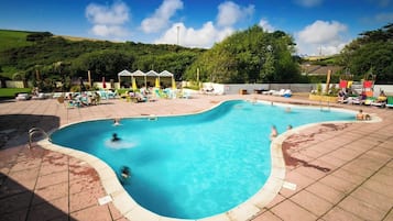 Indoor pool, seasonal outdoor pool