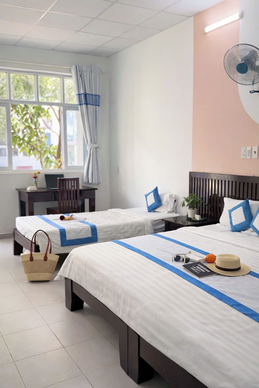 Family Triple Room, 1 Bedroom | In-room safe, desk, free WiFi, bed sheets